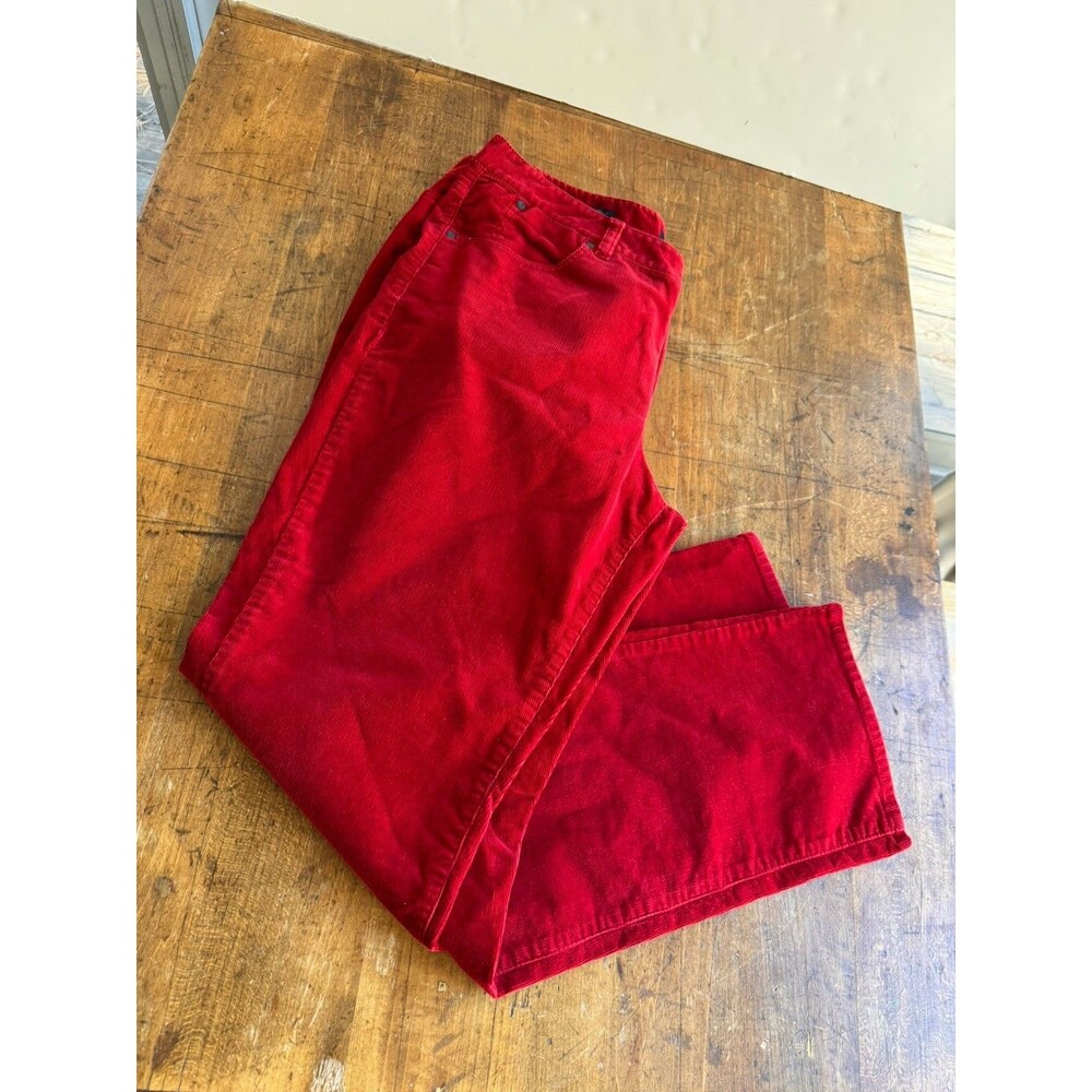 Talbots Corduroy Straight leg pants Women's size 16W Holiday Career Office